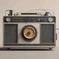 A Time Machine designed by Dieter Rams. stunning industrial design. Natural colors, mid century modern design, 8k, Highly Detailed, Hyper Detailed, Vintage Illustration, Sharp Focus, Smooth, Octane Render, Vector Art