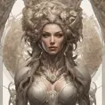 Alluring matte portrait of a beautiful Sarah Kerrigan, 8k, Highly Detailed, Intricate, Half Body, Realistic, Sharp Focus, Volumetric Lighting, Fantasy, Elegant by Alphonse Mucha