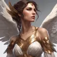 Alluring matte portrait of a beautiful Kassandra with wings, 8k, Highly Detailed, Intricate, Half Body, Realistic, Sharp Focus, Volumetric Lighting, Fantasy, Elegant by Stanley Artgerm Lau, Alphonse Mucha, WLOP