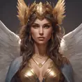 Alluring matte portrait of a beautiful Kassandra with wings, 8k, Highly Detailed, Intricate, Half Body, Realistic, Sharp Focus, Volumetric Lighting, Fantasy, Elegant by Stanley Artgerm Lau, Alphonse Mucha, WLOP