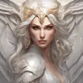 Alluring matte portrait of the beautiful Kayle in white, 8k, Highly Detailed, Intricate, Realistic, Sharp Focus, Volumetric Lighting, Fantasy, Elegant by Stanley Artgerm Lau, Alphonse Mucha, WLOP, Stefan Kostic