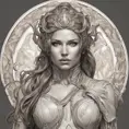 Alluring matte portrait of a beautiful Sarah Kerrigan, 8k, Highly Detailed, Intricate, Half Body, Realistic, Sharp Focus, Volumetric Lighting, Fantasy, Elegant by Alphonse Mucha