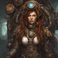 Steampunk portrait of Sarah Kerrigan, Highly Detailed, Intricate, Artstation, Beautiful, Digital Painting, Sharp Focus, Concept Art, Elegant