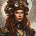 Steampunk portrait of Sarah Kerrigan, Highly Detailed, Intricate, Artstation, Beautiful, Digital Painting, Sharp Focus, Concept Art, Elegant