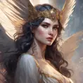 Alluring matte portrait of a beautiful Morgana with wings, 8k, Highly Detailed, Intricate, Half Body, Realistic, Sharp Focus, Volumetric Lighting, Fantasy, Elegant by Stanley Artgerm Lau, Alphonse Mucha, WLOP