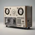 A Time Machine designed by Dieter Rams. stunning industrial design. Natural colors, mid century modern design, 8k, Highly Detailed, Hyper Detailed, Vintage Illustration, Sharp Focus, Smooth, Octane Render, Vector Art