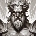 Matte portrait of a fierce God Zeus, 4k, Highly Detailed, Hyper Detailed, Powerful, Artstation, Vintage Illustration, Digital Painting, Sharp Focus, Smooth, Concept Art by Stanley Artgerm Lau, Alphonse Mucha, Greg Rutkowski