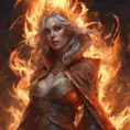 Necromancer fire sorceress from Elden Ring, fantasy magic, 8k, Highly Detailed, Alluring, Artstation, Digital Painting, Photo Realistic, Sharp Focus, Volumetric Lighting, Concept Art by Stanley Artgerm Lau, Alphonse Mucha, Greg Rutkowski, WLOP