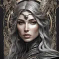 Alluring matte portrait of the beautiful Artemis in black leather, 8k, Highly Detailed, Intricate, Realistic, Sharp Focus, Volumetric Lighting, Fantasy, Elegant by Stanley Artgerm Lau, Alphonse Mucha, WLOP