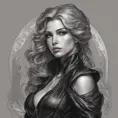 Alluring matte portrait of a beautiful Bel'veth wearing black leather, 8k, Highly Detailed, Intricate, Half Body, Realistic, Sharp Focus, Volumetric Lighting, Fantasy, Elegant by Stanley Artgerm Lau, Alphonse Mucha, WLOP