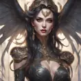 Alluring matte closeup portrait of a beautiful Morgana, 8k, Highly Detailed, Intricate, Realistic, Sharp Focus, Volumetric Lighting, Fantasy, Elegant by Stanley Artgerm Lau, WLOP