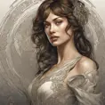 Alluring matte portrait of a beautiful Olga Kurylenko, 8k, Highly Detailed, Intricate, Half Body, Realistic, Sharp Focus, Volumetric Lighting, Fantasy, Elegant by Alphonse Mucha