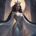 Queen of the night, 8k, Hyper Detailed, Trending on Artstation, Matte Painting, Sharp Focus, Volumetric Lighting, Concept Art by Stanley Artgerm Lau