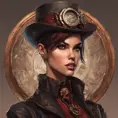 Steampunk portrait of Ruby Rose, Highly Detailed, Intricate, Artstation, Beautiful, Digital Painting, Sharp Focus, Concept Art, Elegant