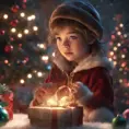 A Christmas Miracle, 8k, Highly Detailed, Magical, Stunning, Photo Realistic, Sharp Focus, Volumetric Lighting, Fantasy by Stanley Artgerm Lau