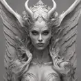 Alluring highly detailed matte portrait of a beautiful winged succubus in the style of Stefan Kostic, 8k, High Definition, Highly Detailed, Intricate, Half Body, Realistic, Sharp Focus, Fantasy, Elegant