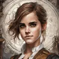 Steampunk portrait of Emma Watson, Highly Detailed, Intricate, Artstation, Beautiful, Digital Painting, Sharp Focus, Concept Art, Elegant