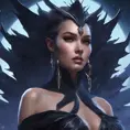 Queen of the night, 8k, Hyper Detailed, Trending on Artstation, Matte Painting, Sharp Focus, Volumetric Lighting, Concept Art by Stanley Artgerm Lau