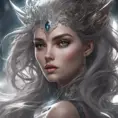 Alluring matte closeup portrait of a beautiful Morgana, 8k, Highly Detailed, Intricate, Realistic, Sharp Focus, Volumetric Lighting, Fantasy, Elegant by Stanley Artgerm Lau, WLOP