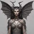 Alluring highly detailed matte portrait of a beautiful winged succubus in the style of Stefan Kostic, 8k, High Definition, Highly Detailed, Intricate, Half Body, Realistic, Sharp Focus, Fantasy, Elegant