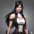 Alluring matte portrait of a beautiful Tifa Lockhart, 8k, Highly Detailed, Intricate, Half Body, Realistic, Sharp Focus, Volumetric Lighting, Fantasy, Elegant by Stanley Artgerm Lau, WLOP