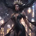 Queen of the night, 8k, Hyper Detailed, Trending on Artstation, Matte Painting, Sharp Focus, Volumetric Lighting, Concept Art by Stanley Artgerm Lau