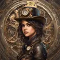 Steampunk portrait of Selena Gomez, Highly Detailed, Intricate, Artstation, Beautiful, Digital Painting, Sharp Focus, Concept Art, Elegant