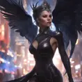 Queen of the night, 8k, Hyper Detailed, Trending on Artstation, Matte Painting, Sharp Focus, Volumetric Lighting, Concept Art by Stanley Artgerm Lau