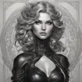 Alluring matte portrait of a beautiful Bel'veth wearing black leather, 8k, Highly Detailed, Intricate, Half Body, Realistic, Sharp Focus, Volumetric Lighting, Fantasy, Elegant by Stanley Artgerm Lau, Alphonse Mucha, WLOP