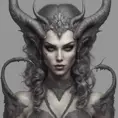 Alluring highly detailed matte portrait of a beautiful succubus in the style of Stefan Kostic, 8k, High Definition, Highly Detailed, Intricate, Half Body, Realistic, Sharp Focus, Fantasy, Elegant