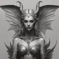 Alluring highly detailed matte portrait of a beautiful winged succubus in the style of Stefan Kostic, 8k, High Definition, Highly Detailed, Intricate, Half Body, Realistic, Sharp Focus, Fantasy, Elegant