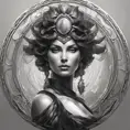 Alluring matte portrait of the beautiful goddess Artemis in black in the style of Stefan Kostic, 8k, Highly Detailed, Intricate, Realistic, Sharp Focus, Volumetric Lighting, Fantasy, Elegant by Stanley Artgerm Lau, Alphonse Mucha, WLOP