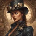 Steampunk portrait of Irina Shayk, Highly Detailed, Intricate, Artstation, Beautiful, Digital Painting, Sharp Focus, Concept Art, Elegant