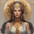 Full body portrait of a beautiful priestess goddess, 8k, Highly Detailed, Intricate, Artstation, Symmetry, Pretty Face, Digital Painting, Illustration, Sharp Focus, Smooth, Concept Art, Elegant by Stanley Artgerm Lau, Alphonse Mucha, Greg Rutkowski