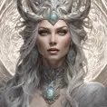 Alluring matte portrait of the beautiful norse goddess Hel in the style of Stefan Kostic, 8k, Highly Detailed, Intricate, Realistic, Sharp Focus, Volumetric Lighting, Fantasy, Elegant by Stanley Artgerm Lau, Alphonse Mucha, WLOP