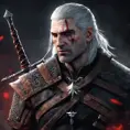 Geralt as a rouge assassin in The Witcher 3 Style, 4k, Highly Detailed, Beautiful, Cinematic Lighting, Sharp Focus, Volumetric Lighting, Closeup Portrait, Concept Art