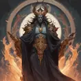 Matte portrait of a fierce Hades, god of the underworld, 4k, Highly Detailed, Hyper Detailed, Powerful, Artstation, Vintage Illustration, Digital Painting, Sharp Focus, Smooth, Concept Art by Stanley Artgerm Lau, Alphonse Mucha, Greg Rutkowski