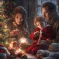 A Christmas Miracle, 8k, Highly Detailed, Magical, Stunning, Photo Realistic, Sharp Focus, Volumetric Lighting, Fantasy by Stanley Artgerm Lau