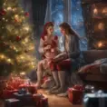 A Christmas Miracle, 8k, Highly Detailed, Magical, Stunning, Photo Realistic, Sharp Focus, Volumetric Lighting, Fantasy by Stanley Artgerm Lau