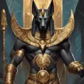 close up fierce looking egyptian god Anubis, 4k, Highly Detailed, Hyper Detailed, Powerful, Artstation, Vintage Illustration, Digital Painting, Sharp Focus, Smooth, Concept Art by Stanley Artgerm Lau, Alphonse Mucha, Greg Rutkowski