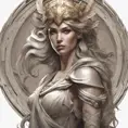 Alluring matte portrait of the beautiful Athena with daggers, 8k, Highly Detailed, Intricate, Realistic, Sharp Focus, Volumetric Lighting, Fantasy, Elegant by Stanley Artgerm Lau, Alphonse Mucha, WLOP