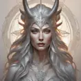 Alluring matte portrait of the beautiful norse goddess Hel in the style of Stefan Kostic, 8k, Highly Detailed, Intricate, Realistic, Sharp Focus, Volumetric Lighting, Fantasy, Elegant by Stanley Artgerm Lau, Alphonse Mucha, WLOP