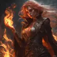 Necromancer fire sorceress from Elden Ring, fantasy magic, 8k, Highly Detailed, Alluring, Artstation, Digital Painting, Photo Realistic, Sharp Focus, Volumetric Lighting, Concept Art by Stanley Artgerm Lau, Alphonse Mucha, Greg Rutkowski, WLOP