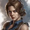 Steampunk portrait of Jill Valentine, Highly Detailed, Intricate, Artstation, Beautiful, Digital Painting, Sharp Focus, Concept Art, Elegant