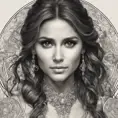 Alluring matte portrait of a beautiful Nina Dobrev, 8k, Highly Detailed, Intricate, Half Body, Realistic, Sharp Focus, Volumetric Lighting, Fantasy, Elegant by Alphonse Mucha