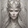 Alluring matte portrait of the beautiful norse goddess Hel in the style of Stefan Kostic, 8k, Highly Detailed, Intricate, Realistic, Sharp Focus, Volumetric Lighting, Fantasy, Elegant by Stanley Artgerm Lau, Alphonse Mucha, WLOP