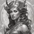 Alluring matte portrait of the beautiful goddess Artemis in black in the style of Stefan Kostic, 8k, Highly Detailed, Intricate, Realistic, Sharp Focus, Volumetric Lighting, Fantasy, Elegant by Stanley Artgerm Lau, Alphonse Mucha, WLOP