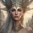 Alluring highly detailed matte portrait of a beautiful elf queen in the style of Stefan Kostic, 8k, High Definition, Highly Detailed, Intricate, Half Body, Realistic, Sharp Focus, Fantasy, Elegant