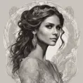 Alluring matte portrait of a beautiful Nina Dobrev, 8k, Highly Detailed, Intricate, Half Body, Realistic, Sharp Focus, Volumetric Lighting, Fantasy, Elegant by Alphonse Mucha