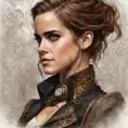 Steampunk portrait of Emma Watson, Highly Detailed, Intricate, Artstation, Beautiful, Digital Painting, Sharp Focus, Concept Art, Elegant